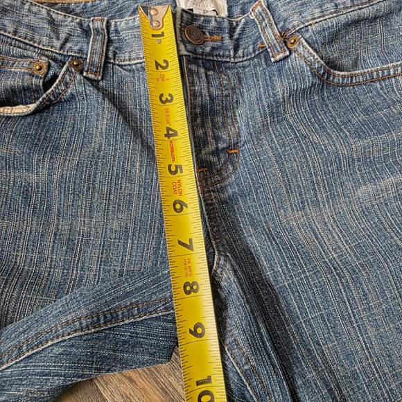 Ann Taylor LOFT Petites Flare Leg Jeans Medium Wash Blue Denim 6P 133467 - Picture 4 of 10